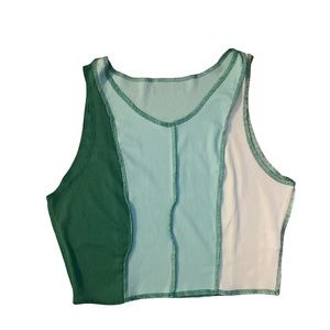 Color-block tank top
